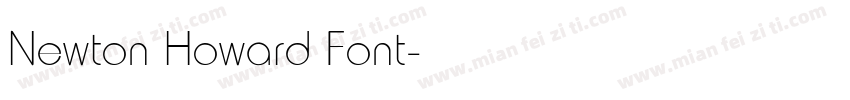 Newton Howard Font字体转换
